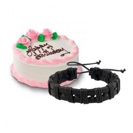 Vanilla cake with Friendship Band