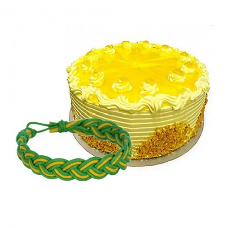 Delicious Pineapple Cake with Friendship Band