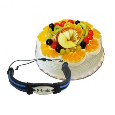 Mix Fruit cake with Friendship Band