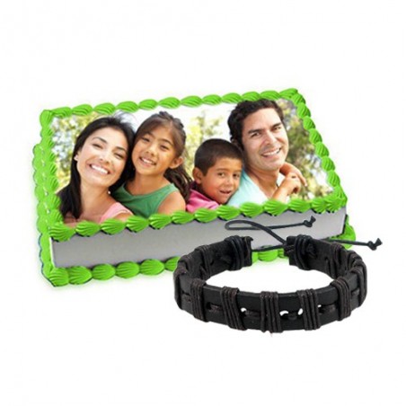 Photo cake with Friendship Band