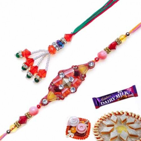 Diamond Pearl Bhaiya Bhabhi Rakhi