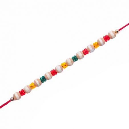 Colourfull Moti Rakhi