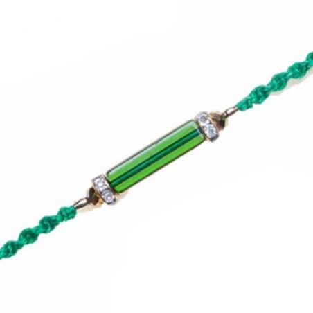 Crystal Pipe With American Diamond Rakhi