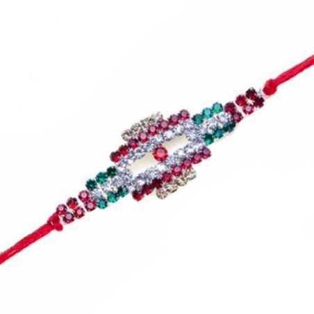 Multicolour American Diamond Rakhi