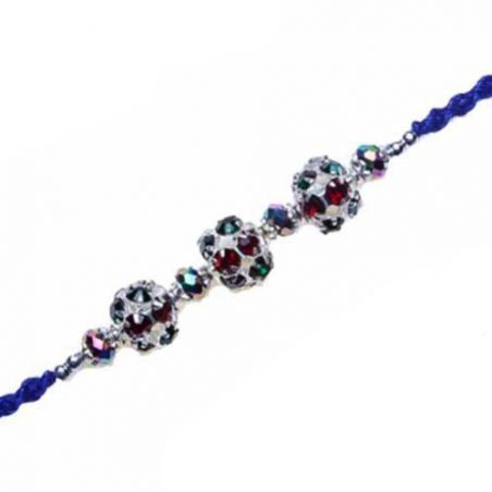 Colourfull Balls Diamond Rakhi