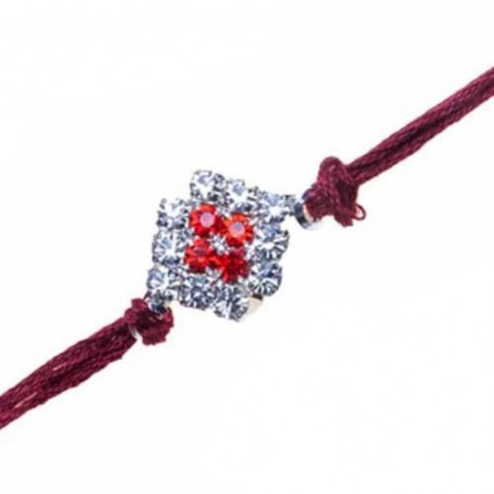 Sober American Diamond Thread Rakhi