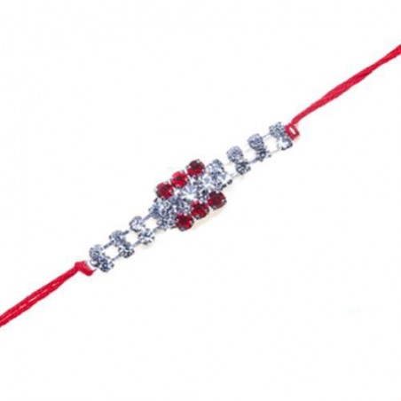 American Diamond Hoop Rakhi