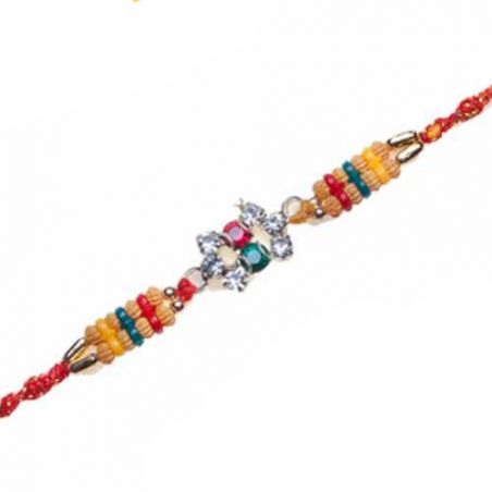 Pearls, Diamond Beads Rakhi