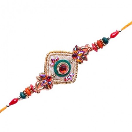 Wooden Beads Mauli Rakhi