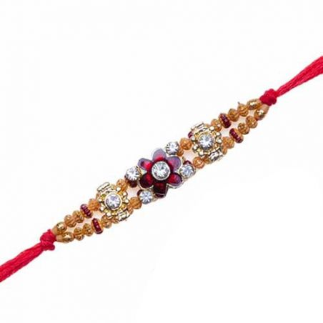 Crystal Beads Jewelled Rakhi