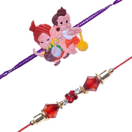 Bal Ganesha And Bal Hanuman Kids Rakhi