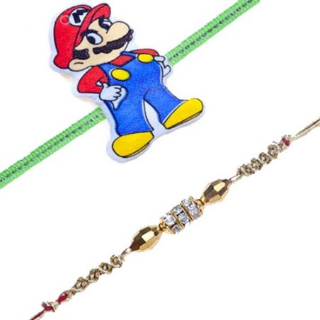 Mario Kids Rakhi and American diamond rakhi