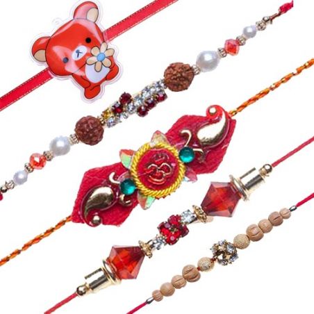 Set Of 5 Rakhi