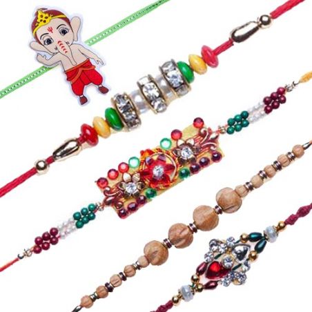 Set Of 5 Rakhi