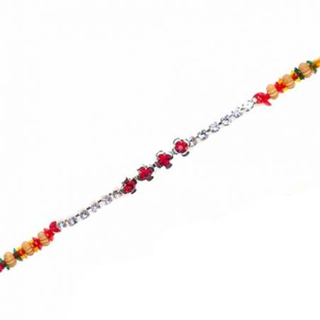 Silver Jewelled Rakhi