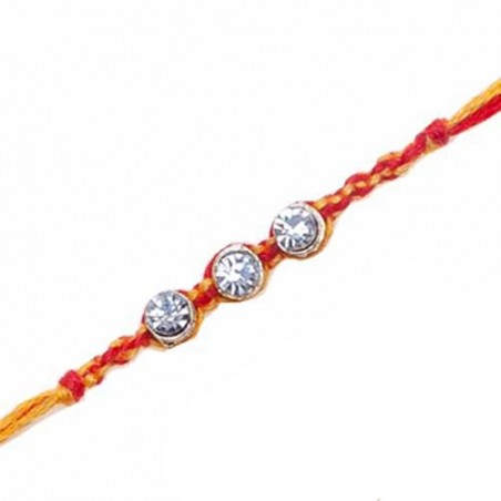 American Diamond Thred Rakhi