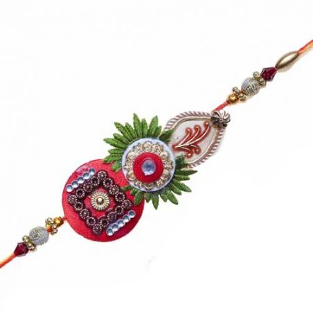 KUNDAN RAKHI WITH ZARDOSHI WORK