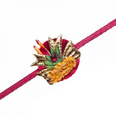 Mere Bhaiya Red beads Zardoshi Rakhi