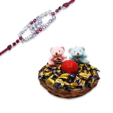 Red Diamond, Ad Diamond Rakhi  With Feel Good With Love