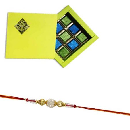 Rakhi With Classic Chocolate Pack 9 Pcs