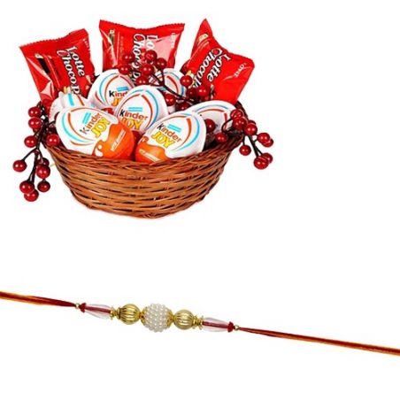 Rakhi With Kinder Joy Treats