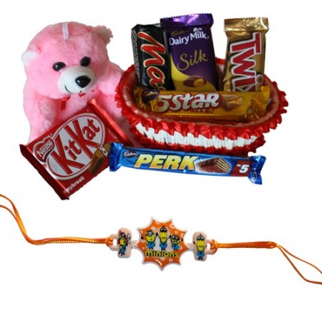 Kids Rakhi With Chocolate