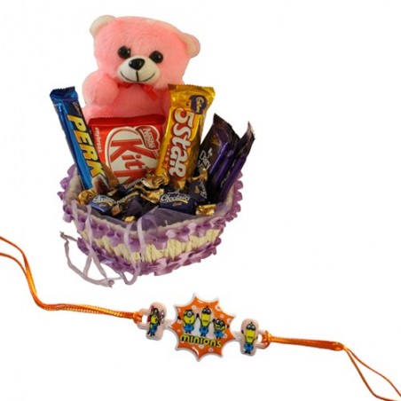 Kids Rakhi With Chocolate