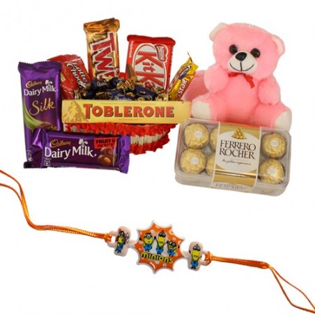 Kids Rakhi With Chocolate