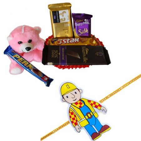 Kids Rakhi With Chocolate Hamper