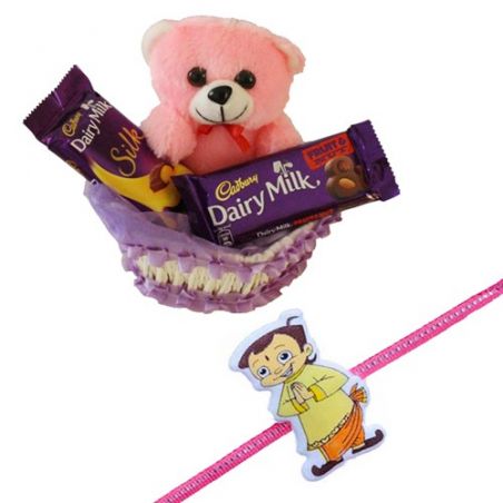 Kids Rakhi With Chocolate Hamper