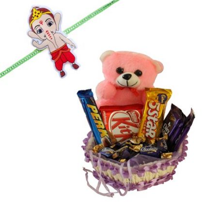 Kids Rakhi With Chocolate Hamper