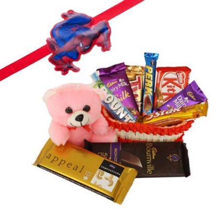 Kids Rakhi With Chocolate Hamper