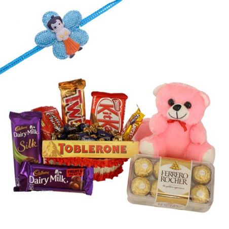 Kids Rakhi With Chocolate Hamper