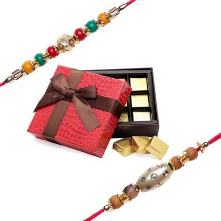 Rakhi With Indulgent Chocolates