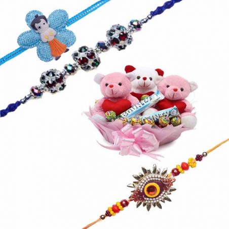 Kids Rakhi With Teddy Chocolate Hamper