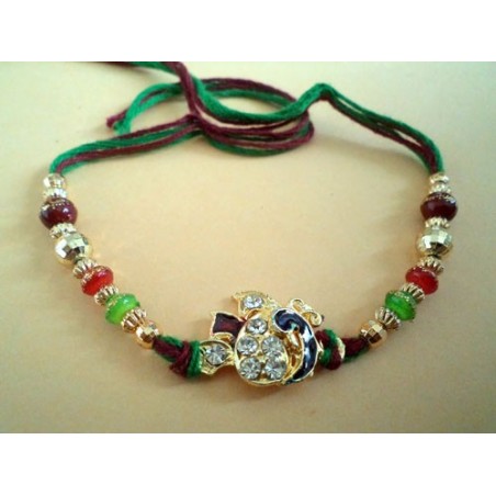 Peacock Shaped Bhaiya Rakhi