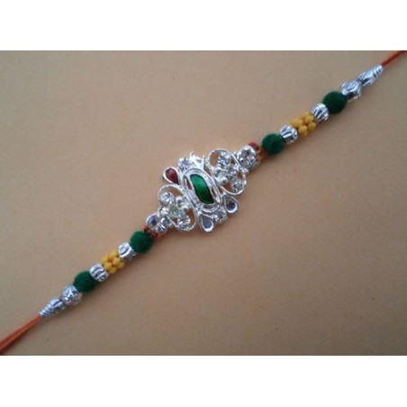 Green Beads rakhi