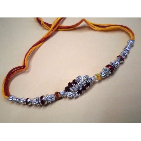 Red Stone Studded Cute Rakhi