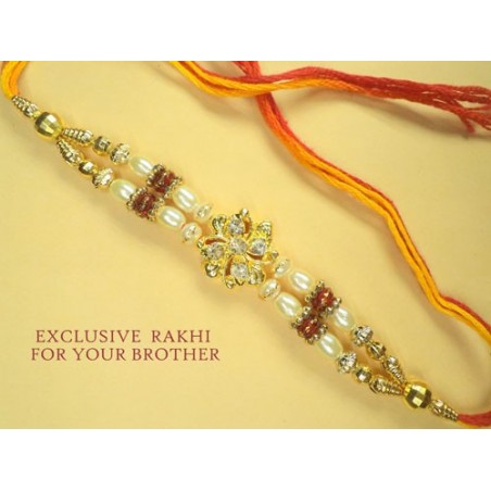 Flower Pearl Rakhi