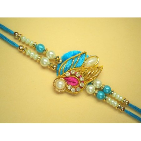 Blue Pearl Designer Rakhi