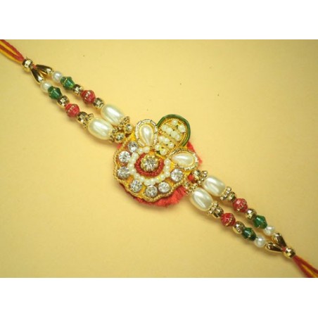 Rakhi With Pearls for bhaiya