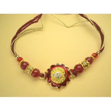 Red Flower Rakhi