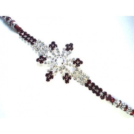 Beautiful Flower Stone Studded rakhi