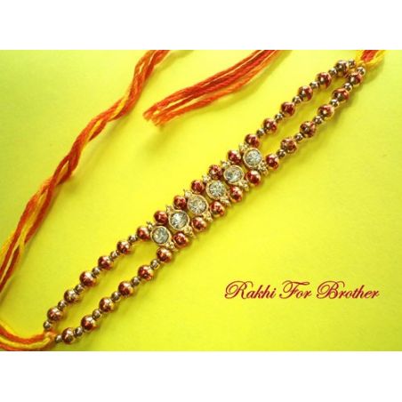 Superb Beads Rakhi for Bhaiya