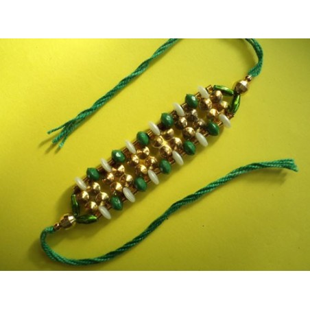 Green Decorative Rakhi