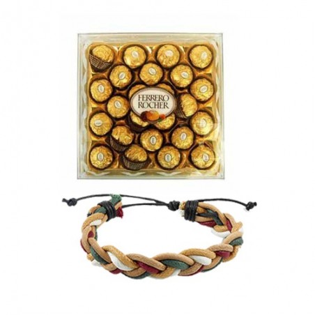 24 Pieces Ferrero Rocher with Friendship band