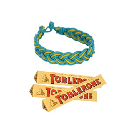 3 Pieces Toblorone with Friendship band