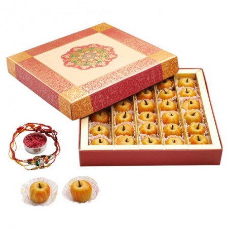 Ghasitaram Rakhi Special Dryfruit Apple Mithai Box