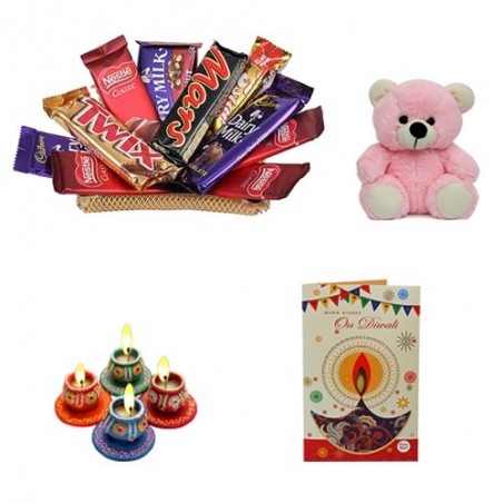 Diwali Chocolates With Teddy