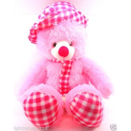 Teddy Bear with Cap - Best Gift for Valentines- Pink, Purple, Yellow, Brown, Red - 70cm